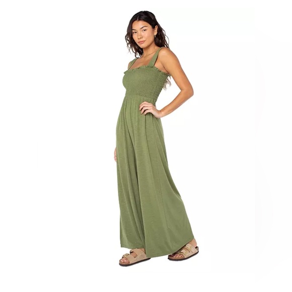 Roxy Just Passing By Smocked Jumpsuit - Picture 3 of 10